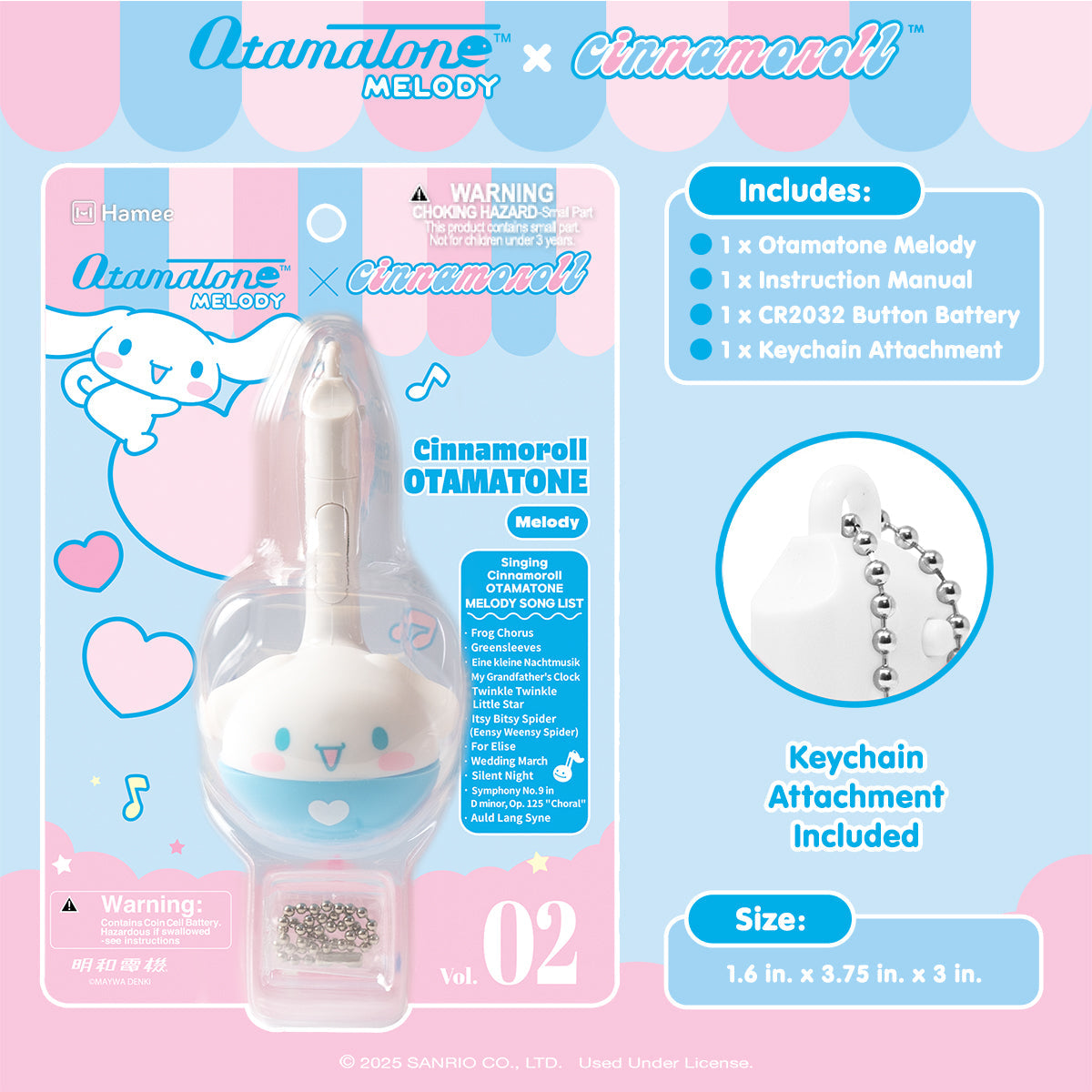 Cinnamoroll Mini Otamatone Melody Charm - 图片 6