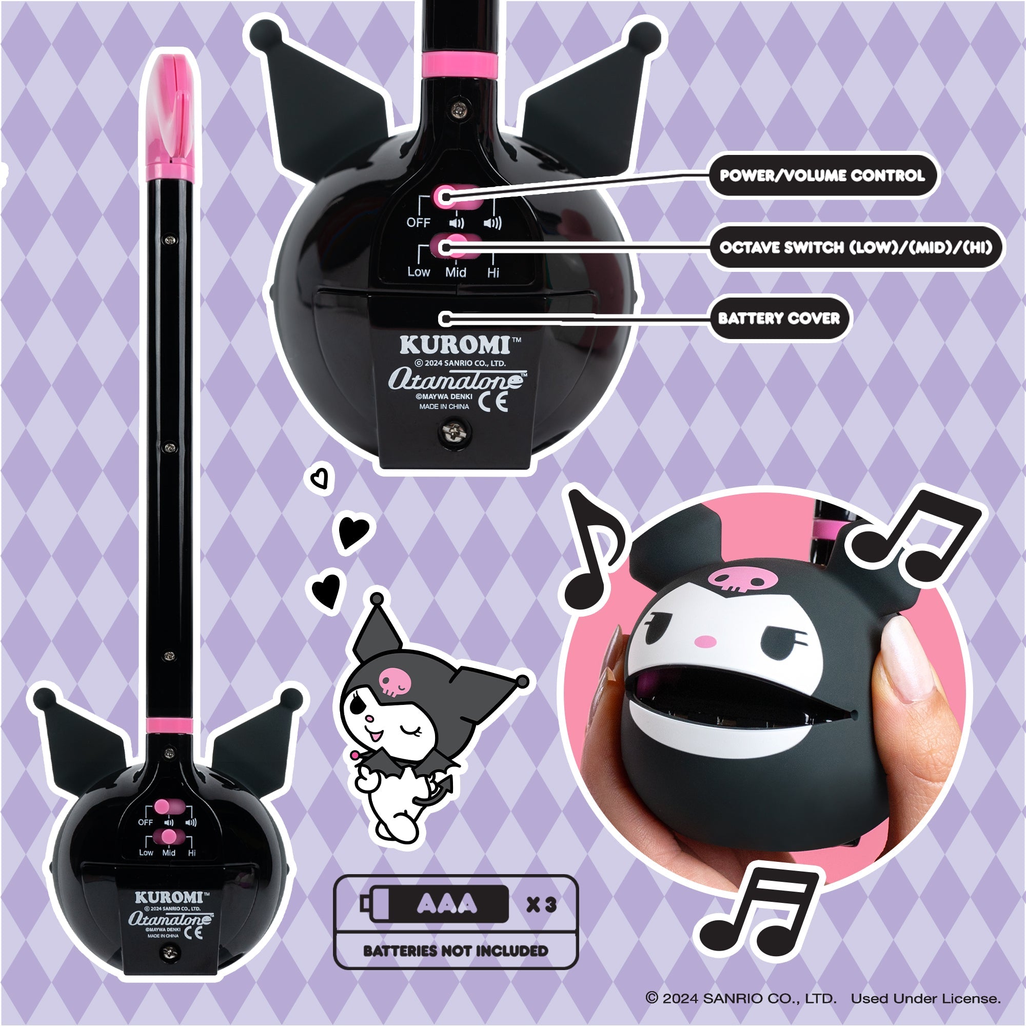 Kuromi Otamatone Musical Toy - 图片 4