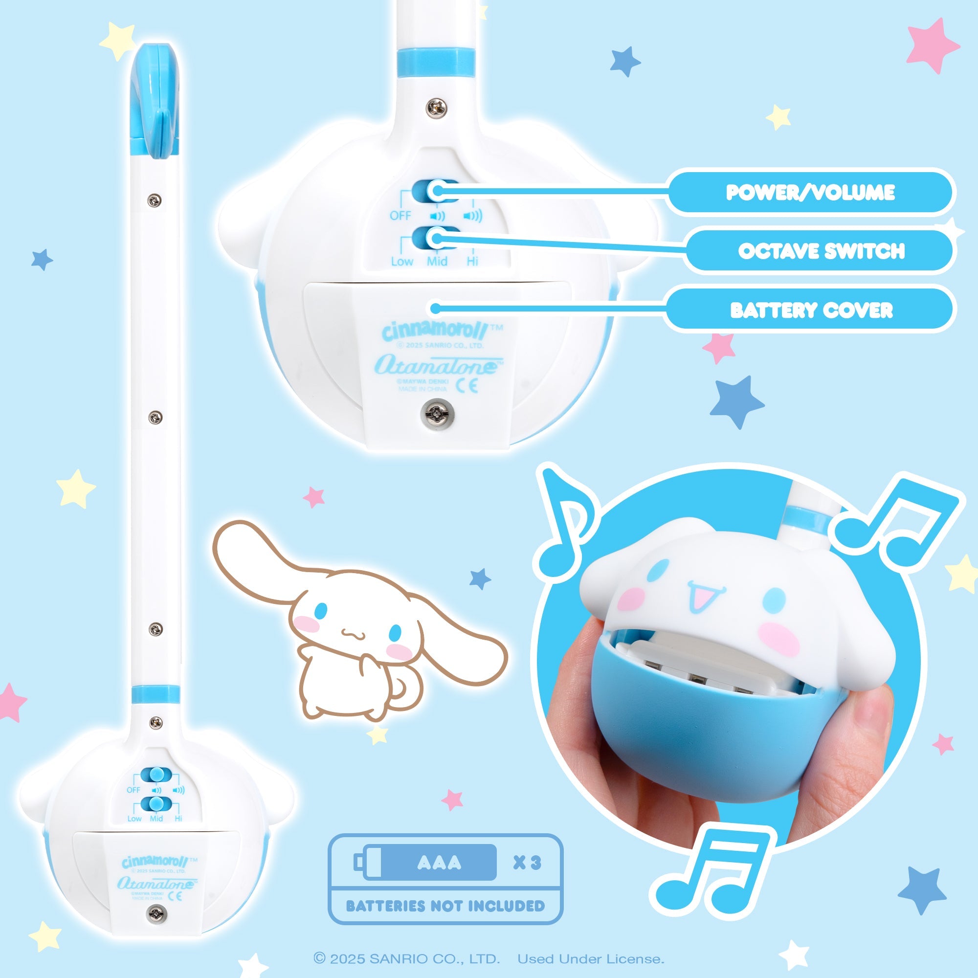 Cinnamoroll Otamatone Musical Toy - 图片 4