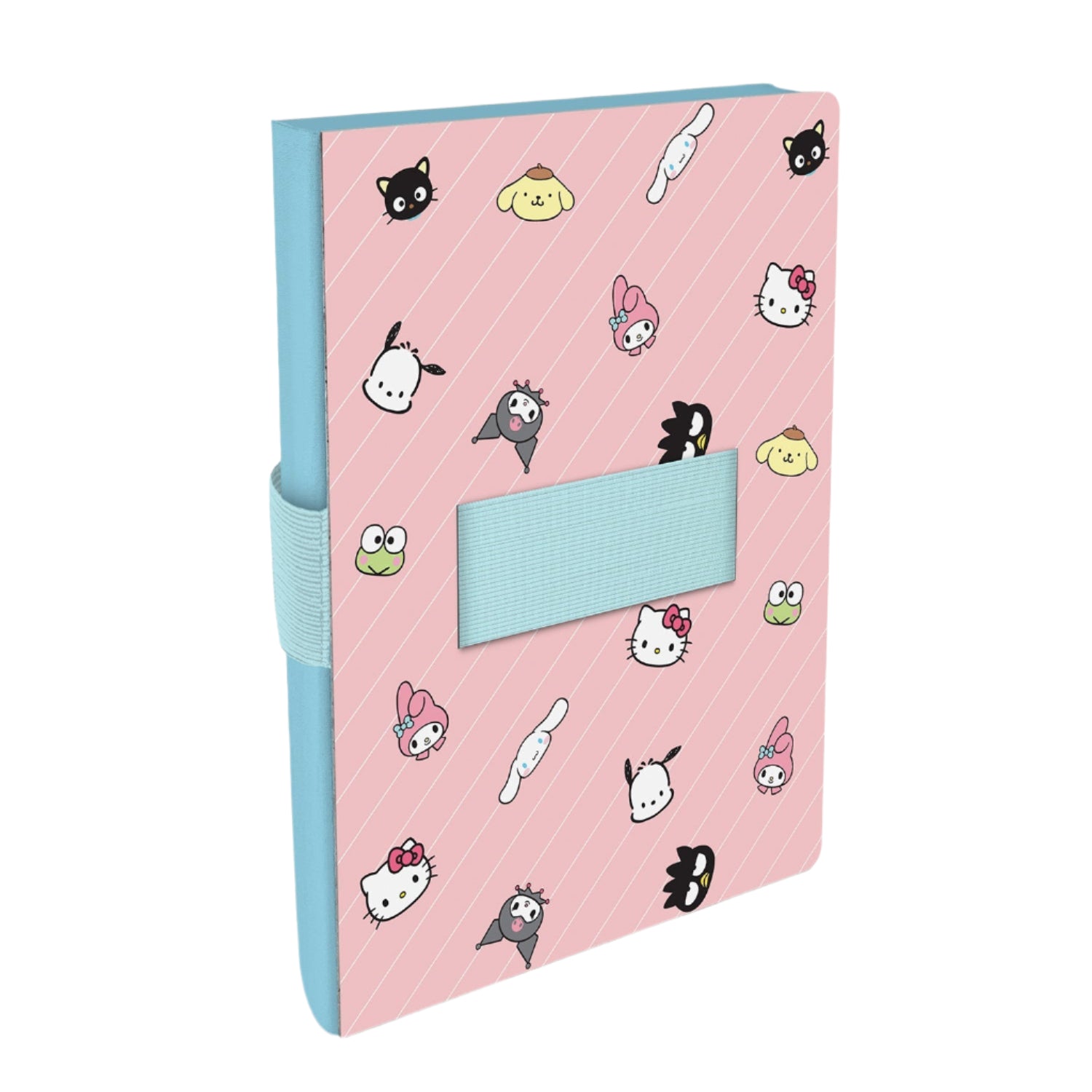 Hello Kitty and Friends x Studio Oh! Pink Pinstripe Casey Notebook with Phone Loop