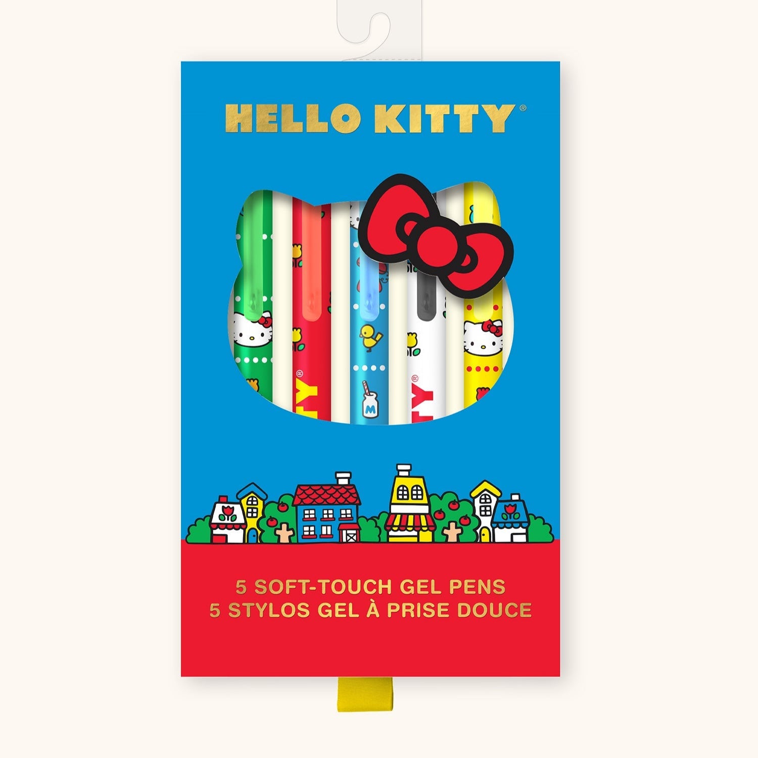 Hello Kitty x Studio Oh! Retro Red Soft-Touch Gel Pens
