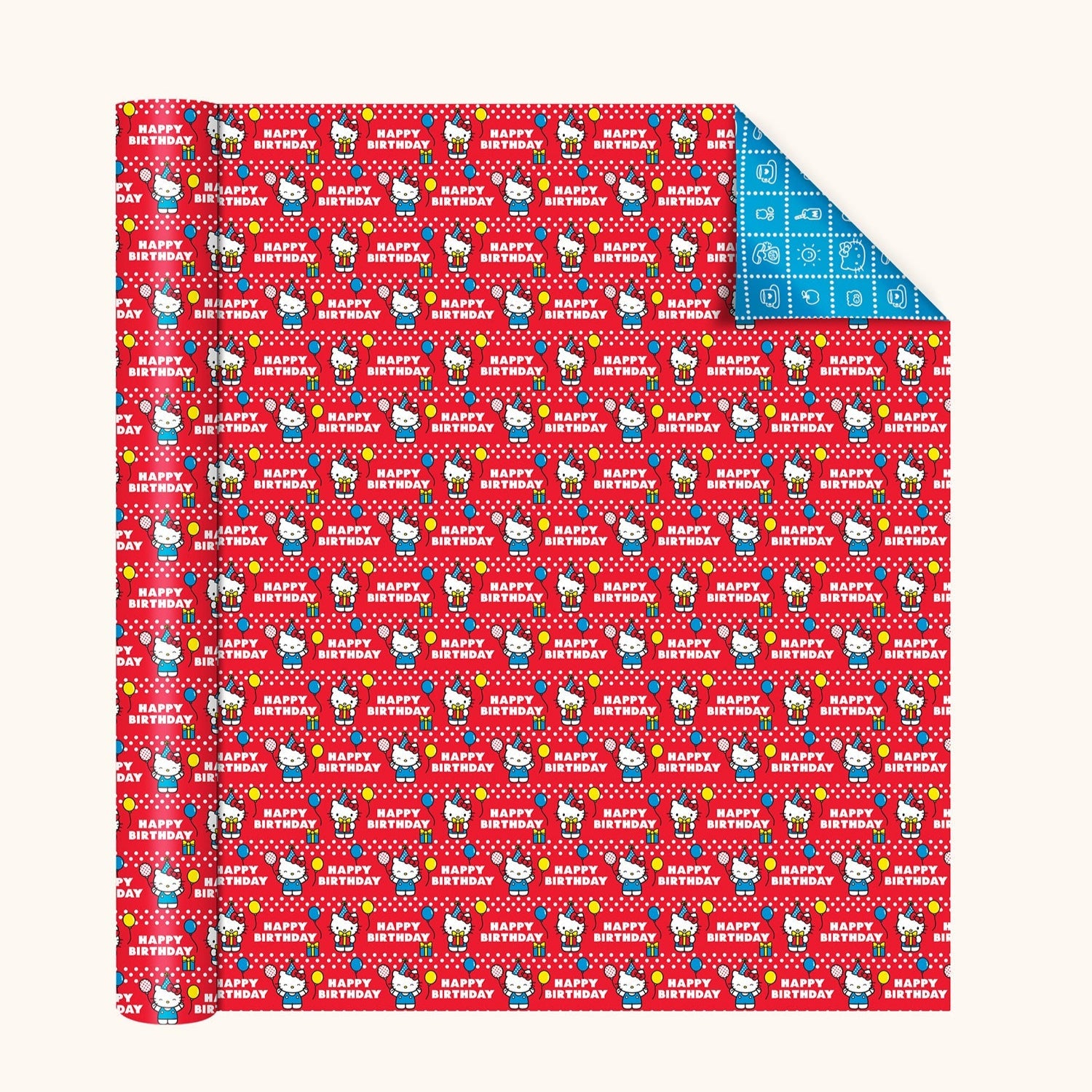 Hello Kitty x Studio Oh! Retro Red Reversible Gift Wrap - 图片 2