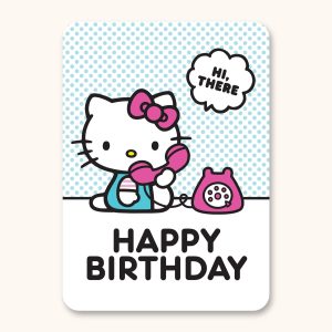 Hello Kitty x Studio Oh! Telephone Blue Happy Birthday Deluxe Greeting Card