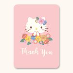 Hello Kitty x Studio Oh! Flowers Thank you Deluxe Greeting Card