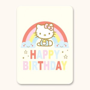 Hello Kitty x Studio Oh! Rainbow Dreams Happy Birthday Deluxe Greeting Card