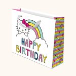 Hello Kitty x Studio Oh! Retro Rainbow Happy Birthday Gift bag (Medium)