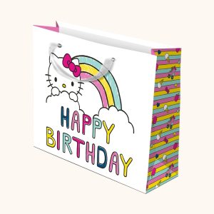 Hello Kitty x Studio Oh! Retro Rainbow Happy Birthday Gift bag (Medium)