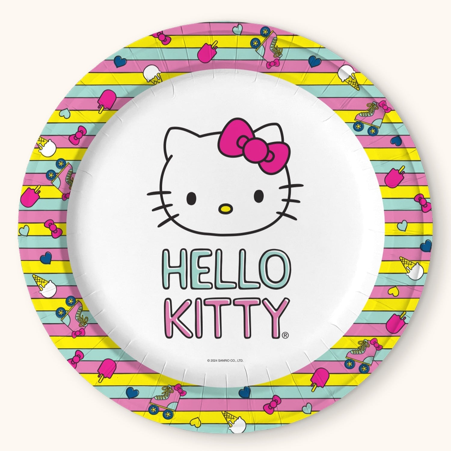 Hello Kitty x Studio Oh! Retro Rainbow Luncheon Plates