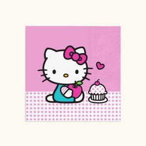 Hello Kitty x Studio Oh! Pink Dots Beverage Napkins