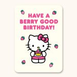 Hello Kitty x Studio Oh! Strawberry Lemonade Happy Birthday Deluxe Greeting Card