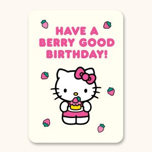 Hello Kitty x Studio Oh! Strawberry Lemonade Happy Birthday Deluxe Greeting Card