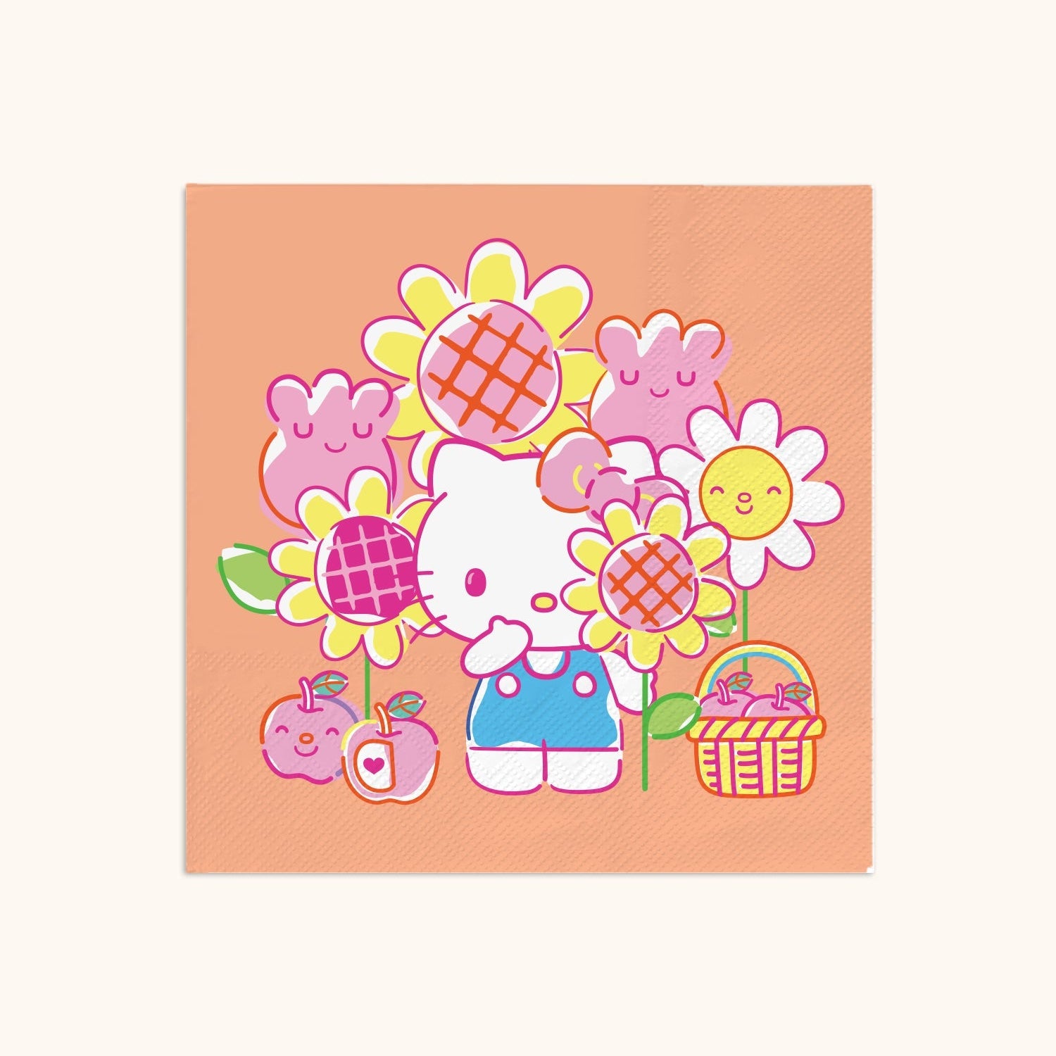 Hello Kitty x Studio Oh! Garden Doodle Beverage Napkins