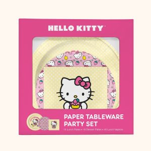 Hello Kitty x Studio Oh! Strawberry Lemonade Paper Tableware Party Set