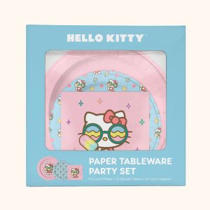 Hello Kitty x Studio Oh! Beach Party Paper Tableware Party Set
