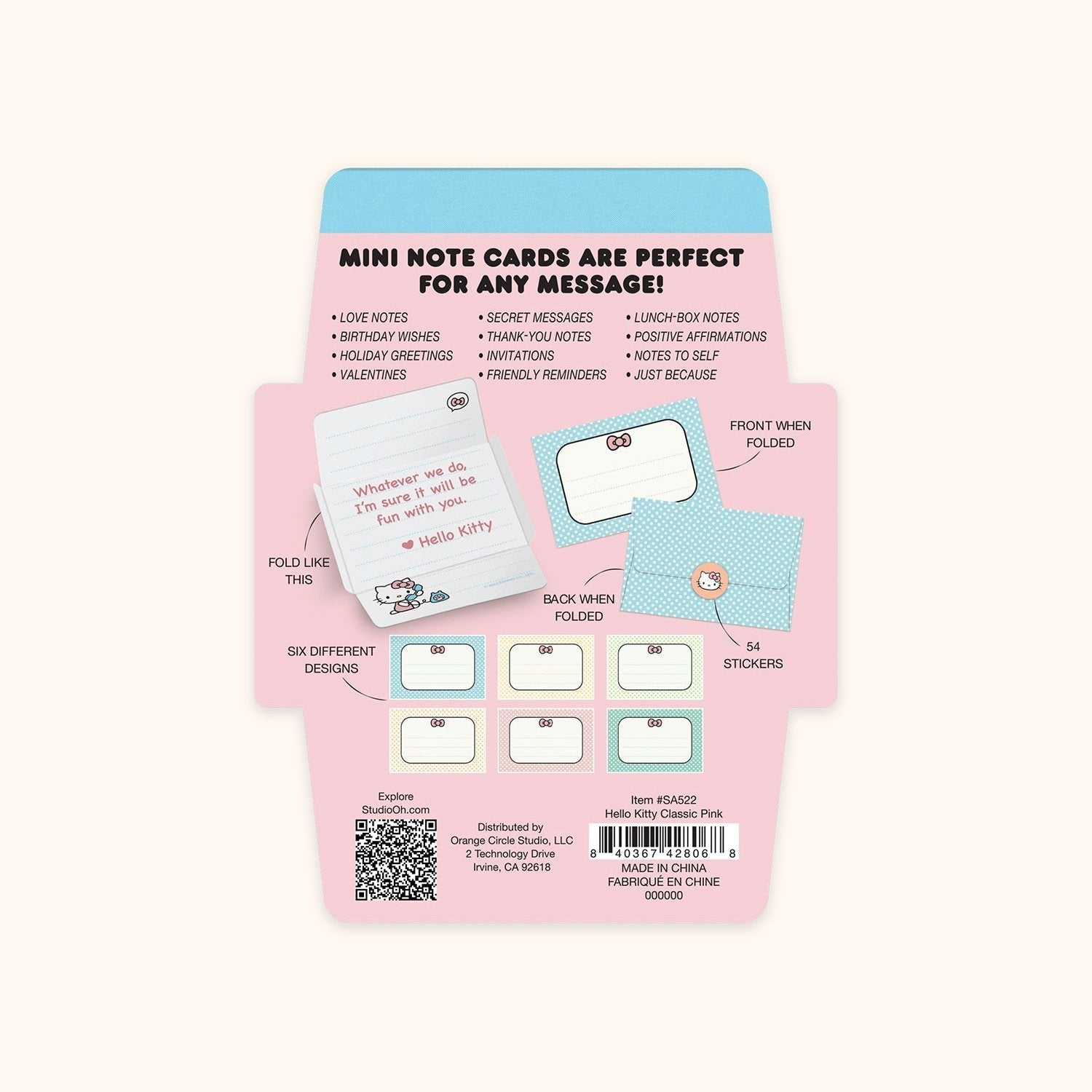 Hello Kitty x Studio Oh! Classic Pink Mini Memo with Stickers - 图片 4