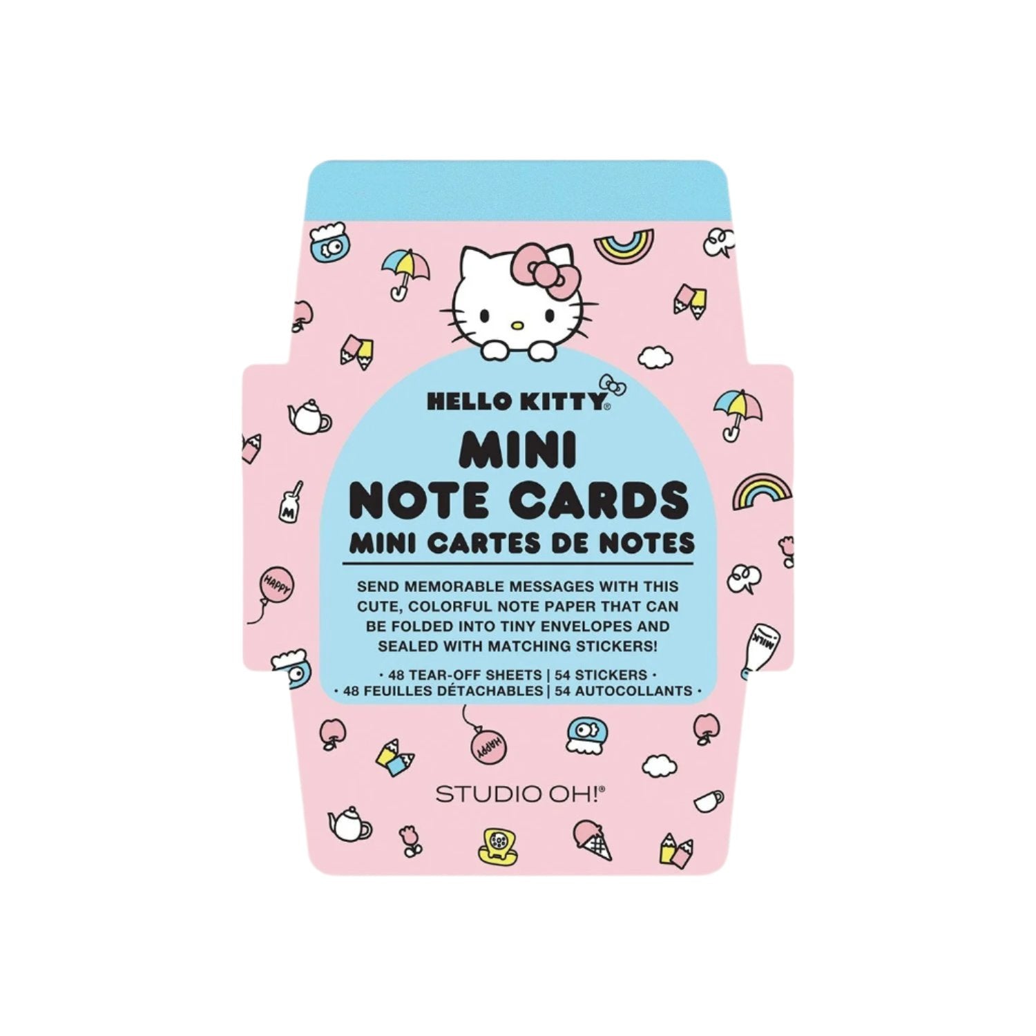 Hello Kitty x Studio Oh! Classic Pink Mini Memo with Stickers