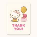 Hello Kitty x Studio Oh! Pink & Gold Happy Birthday Deluxe Greeting Card