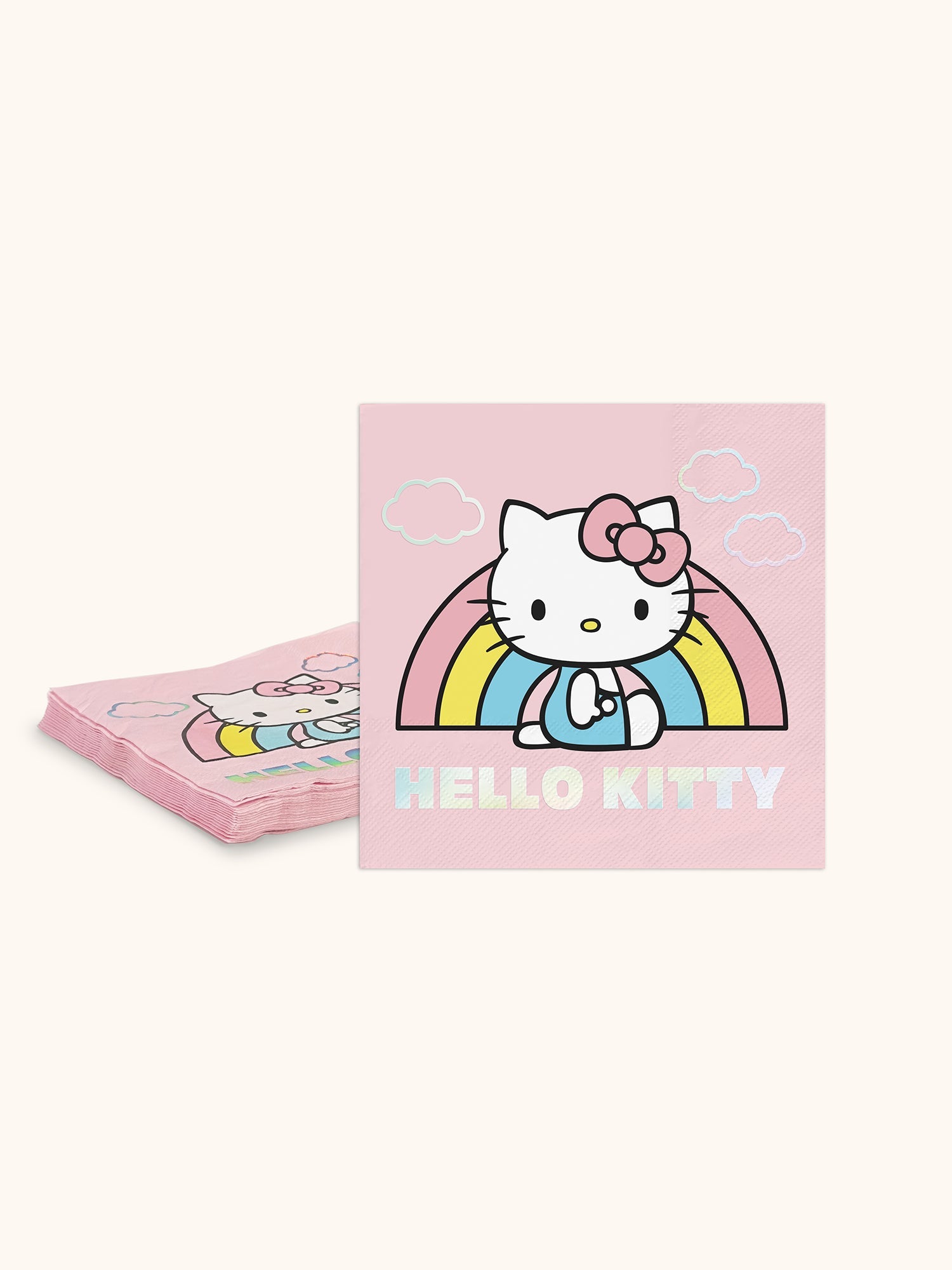 Hello Kitty x Studio Oh! Rainbow Skies Beverage Napkins - 图片 2