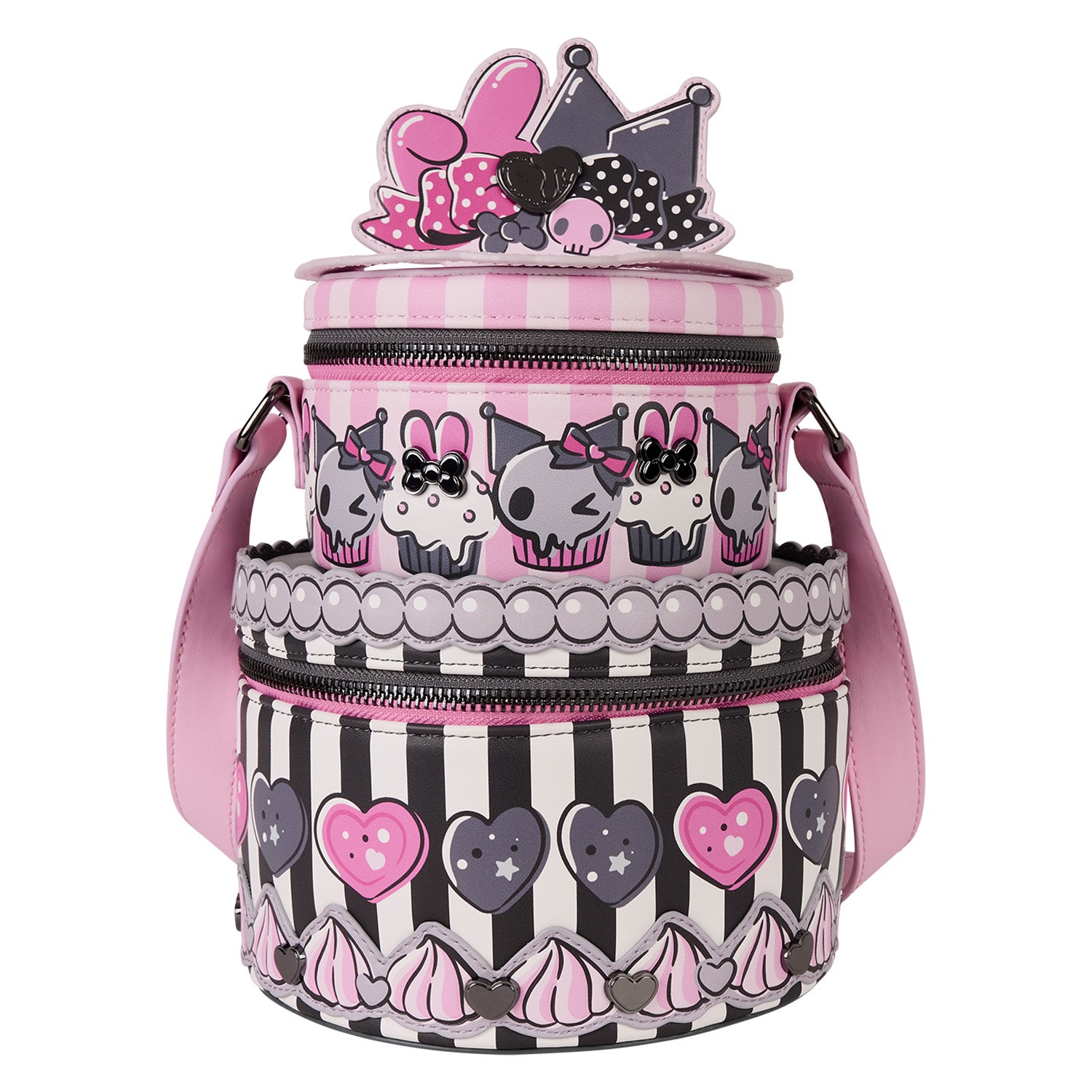 My Melody & Kuromi  x Loungefly Figural Cake Crossbody Bag
