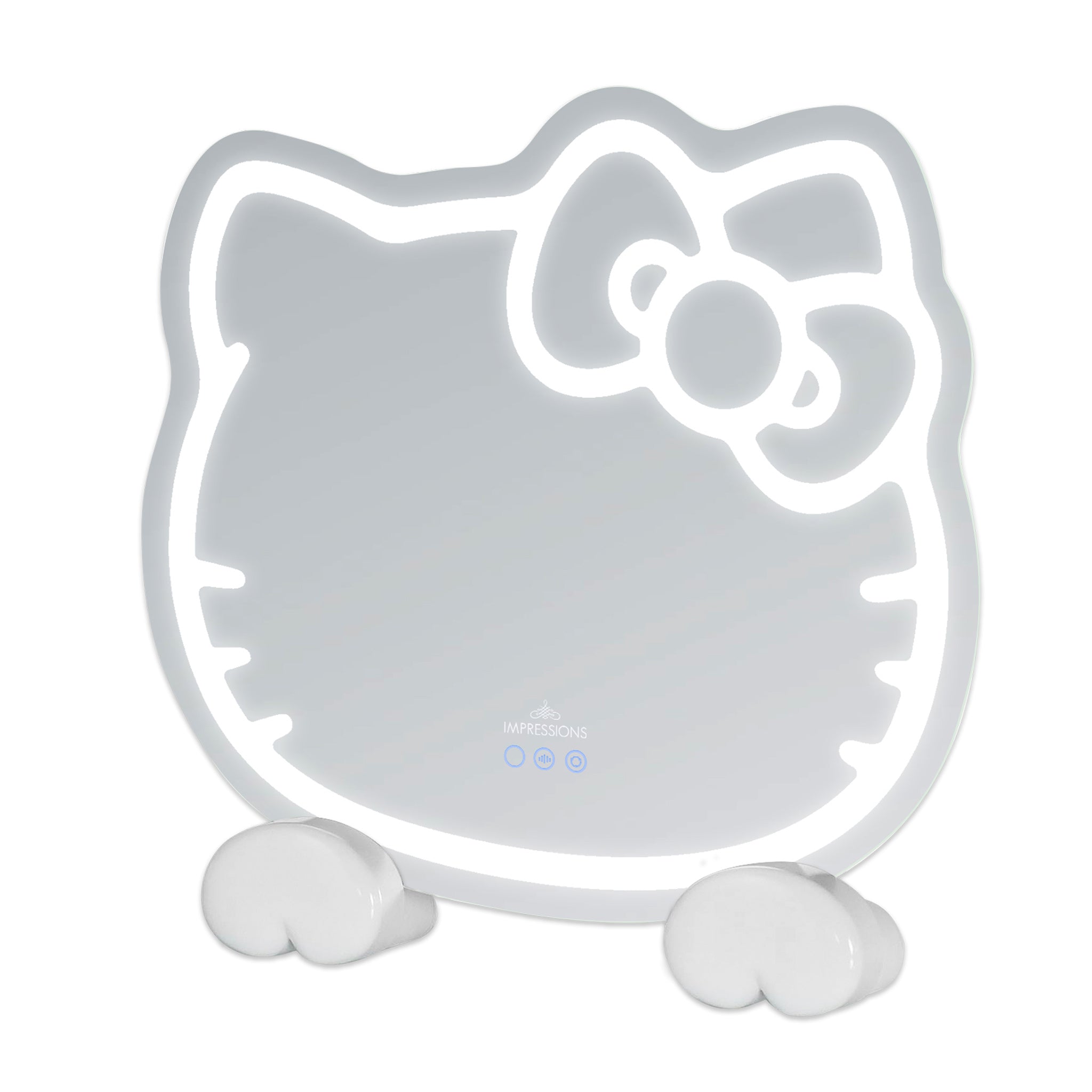 Hello Kitty x Impressions Vanity RGB Wall Mirror 2.0 W/ Bluetooth Speakers and Specialty Base - 图片 2