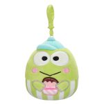 Keroppi Squishmallow Plush Mascot Clip (Cupcake)
