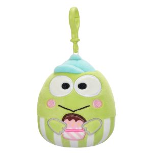 Keroppi Squishmallow Plush Mascot Clip (Cupcake)