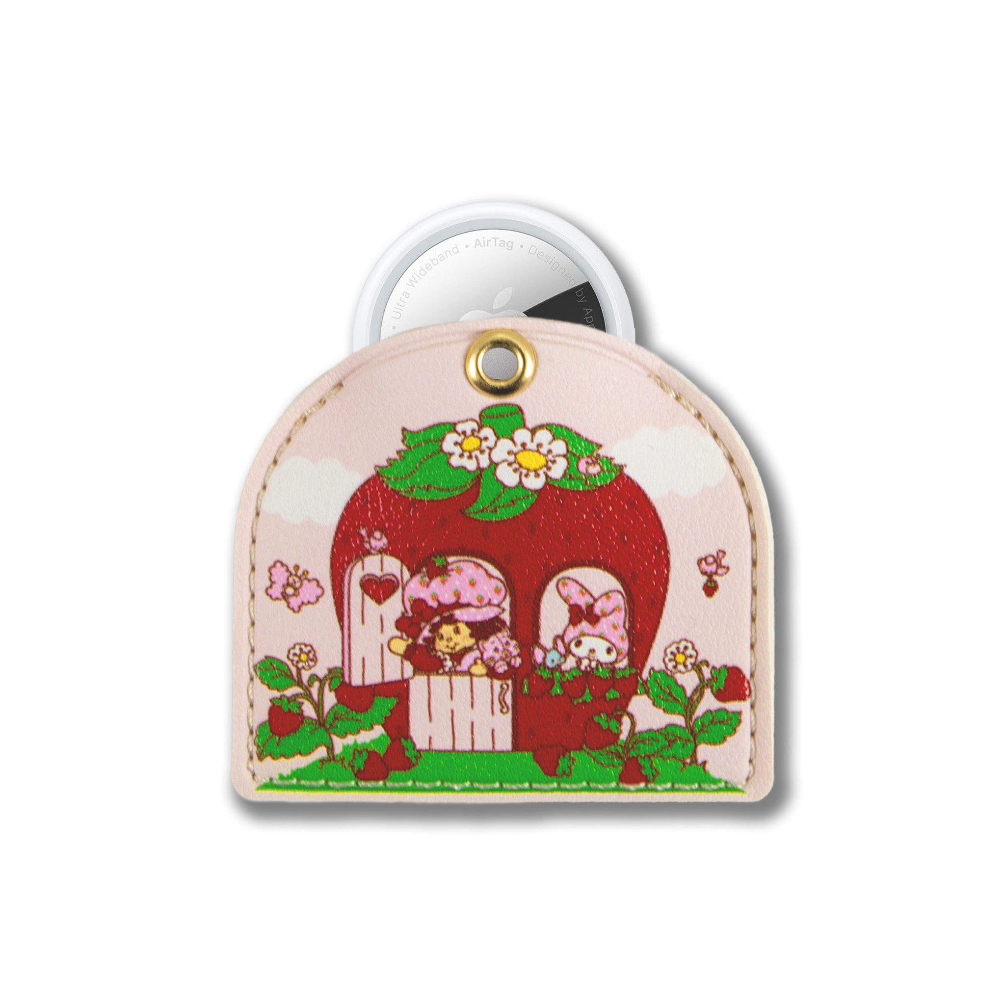My Melody x Sonix Strawberry Shortcake AirTag Keychain - 图片 3