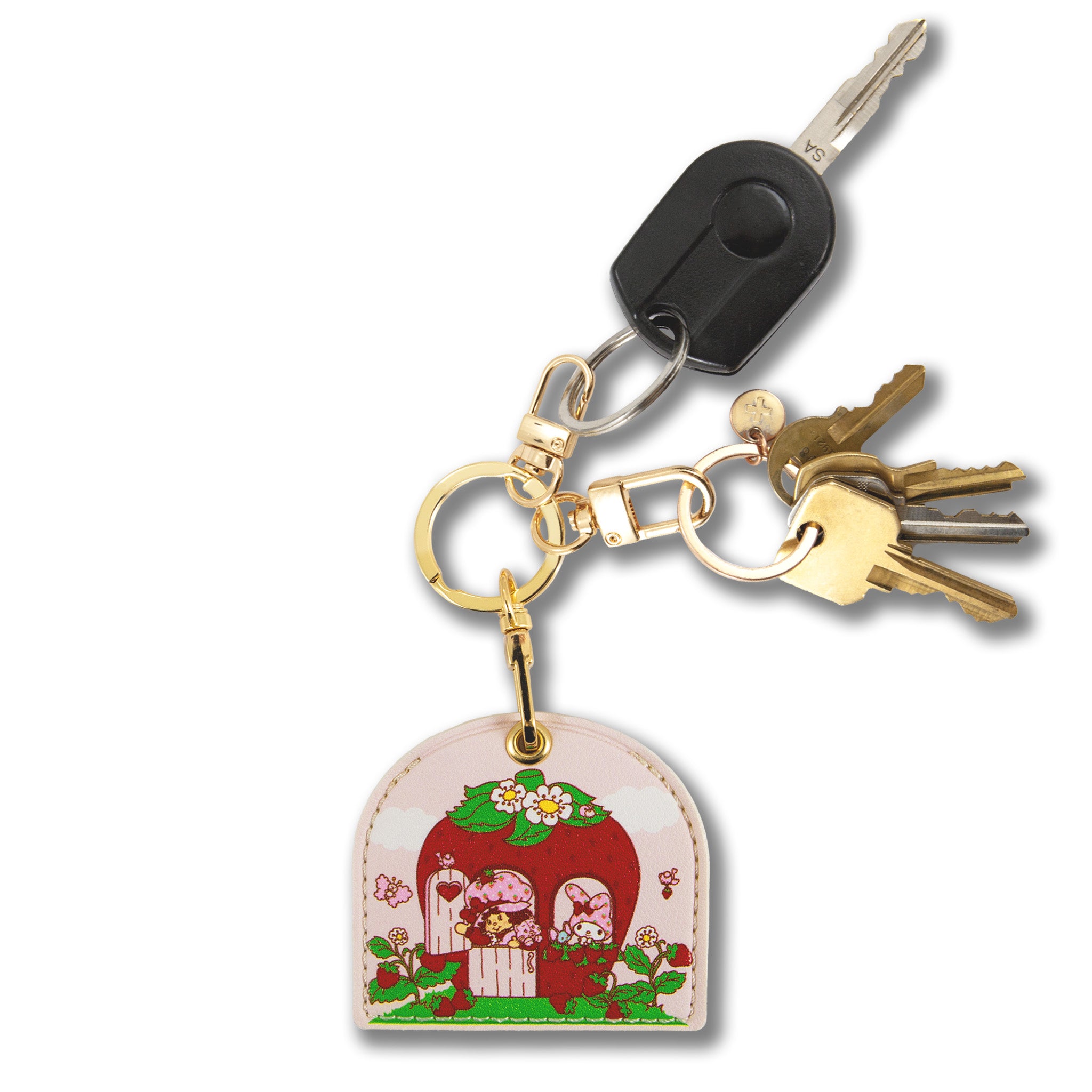 My Melody x Sonix Strawberry Shortcake AirTag Keychain - 图片 2
