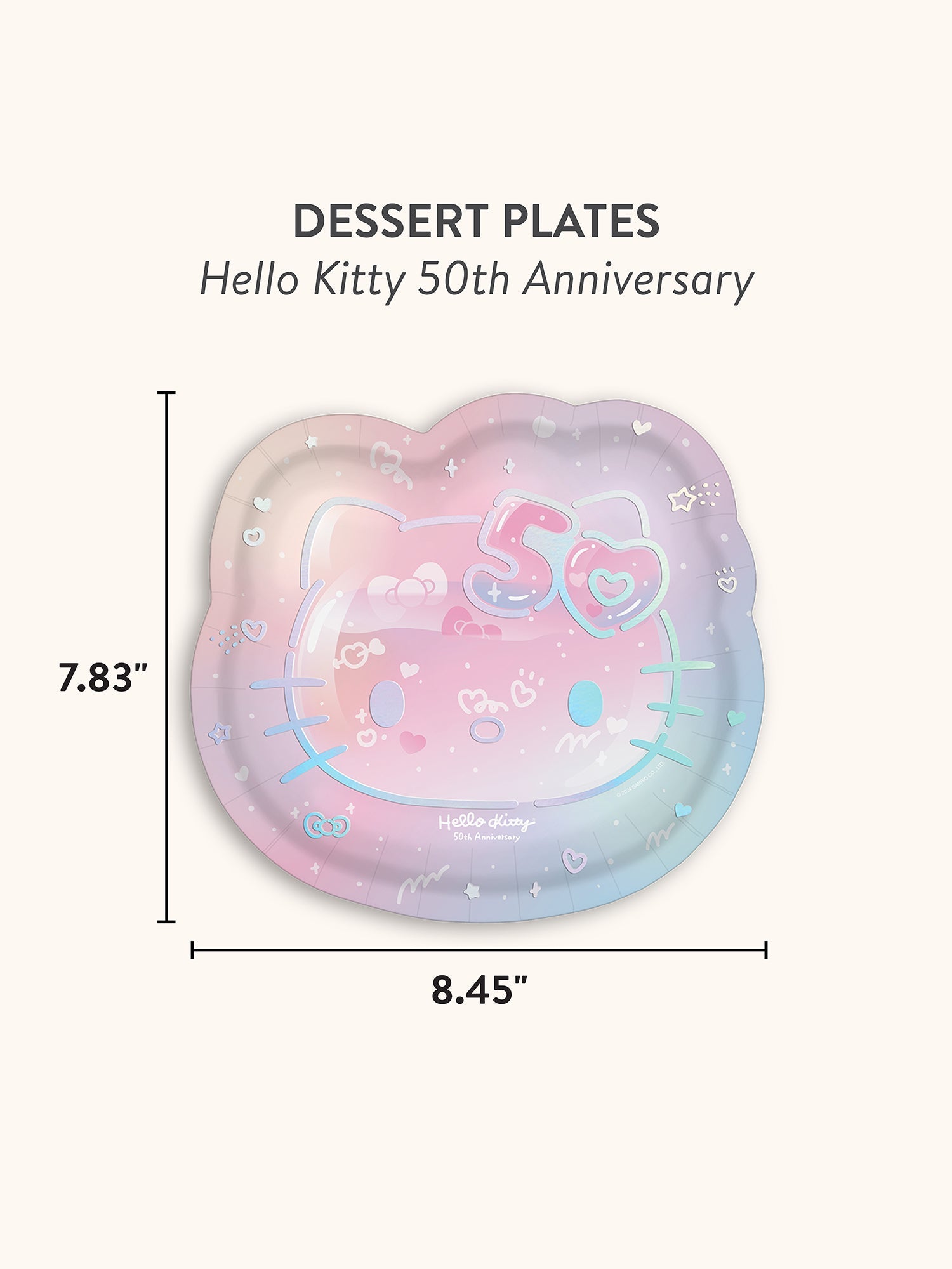 Hello Kitty x Studio Oh! 50th Anniversary Dessert Plates - 图片 2