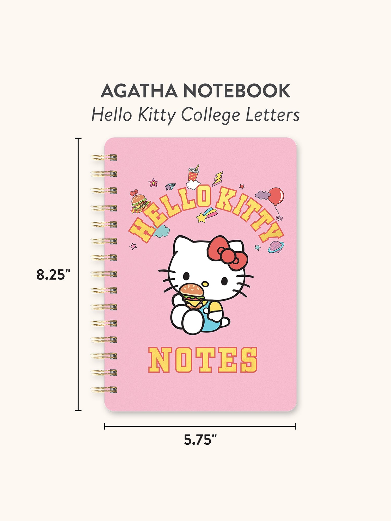 Hello Kitty x Studio Oh! College Letters Agatha Notebook - 图片 8