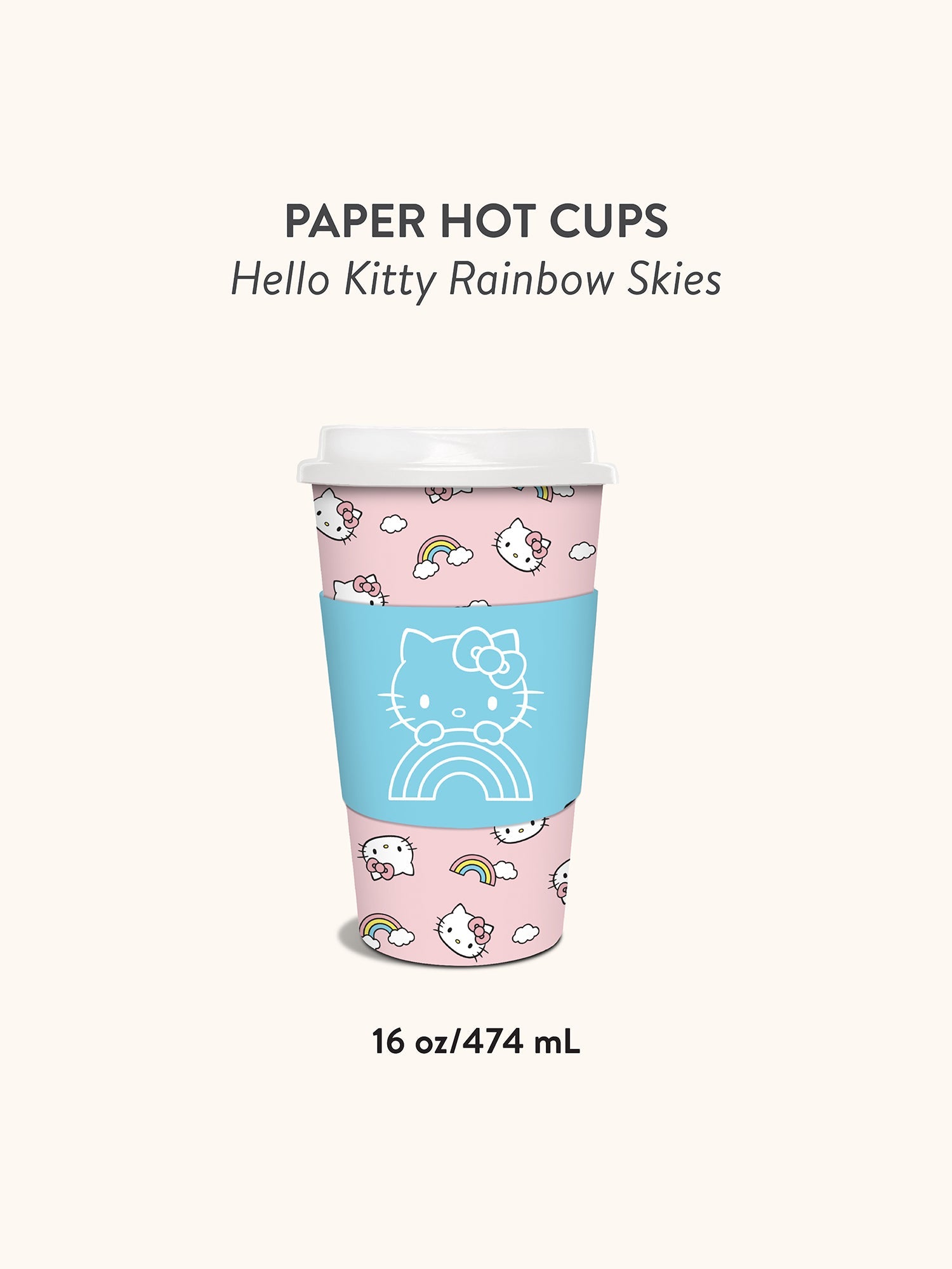 Hello Kitty x Studio Oh! Rainbow Skies Paper Hot Cups - 图片 5
