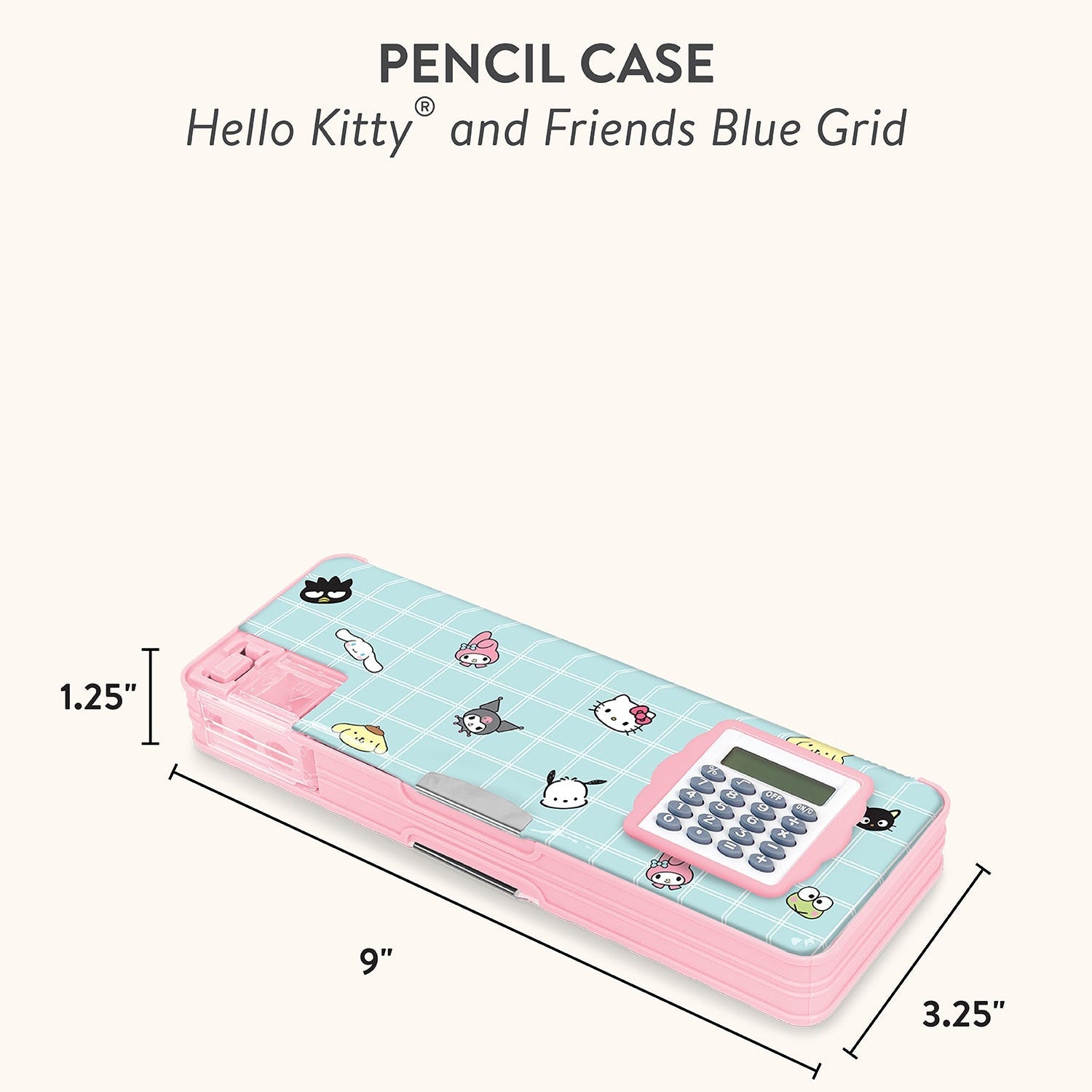 Hello Kitty and Friends x Studio Oh! Blue Grid Pencil Case - 图片 6