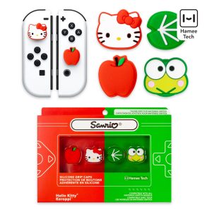 Hello Kitty and Friends Nintendo Switch Grip Caps (Hello Kitty + Keroppi)