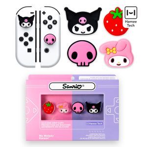 Hello Kitty and Friends Nintendo Switch Grip Caps (Kuromi + My Melody)