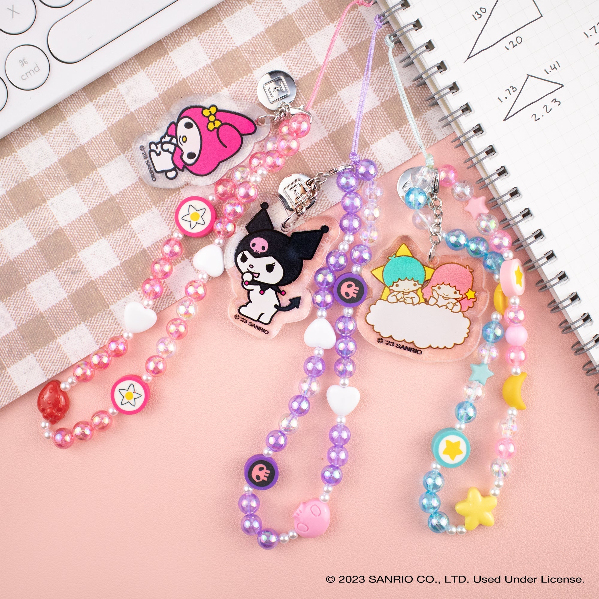 Tuxedosam Beaded Charm Mobile Phone Wrist Strap - 图片 3