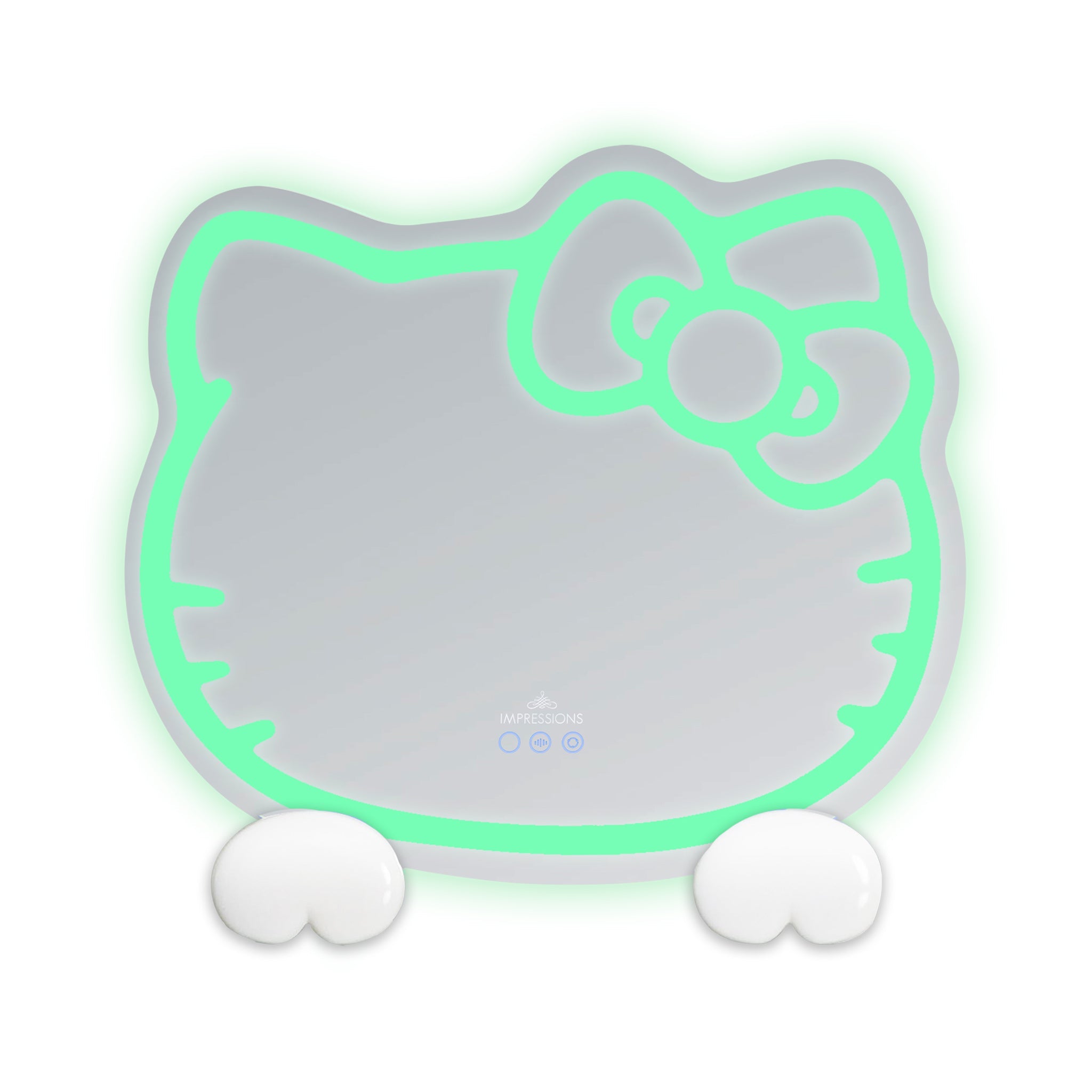 Hello Kitty x Impressions Vanity RGB Wall Mirror 2.0 W/ Bluetooth Speakers and Specialty Base - 图片 6