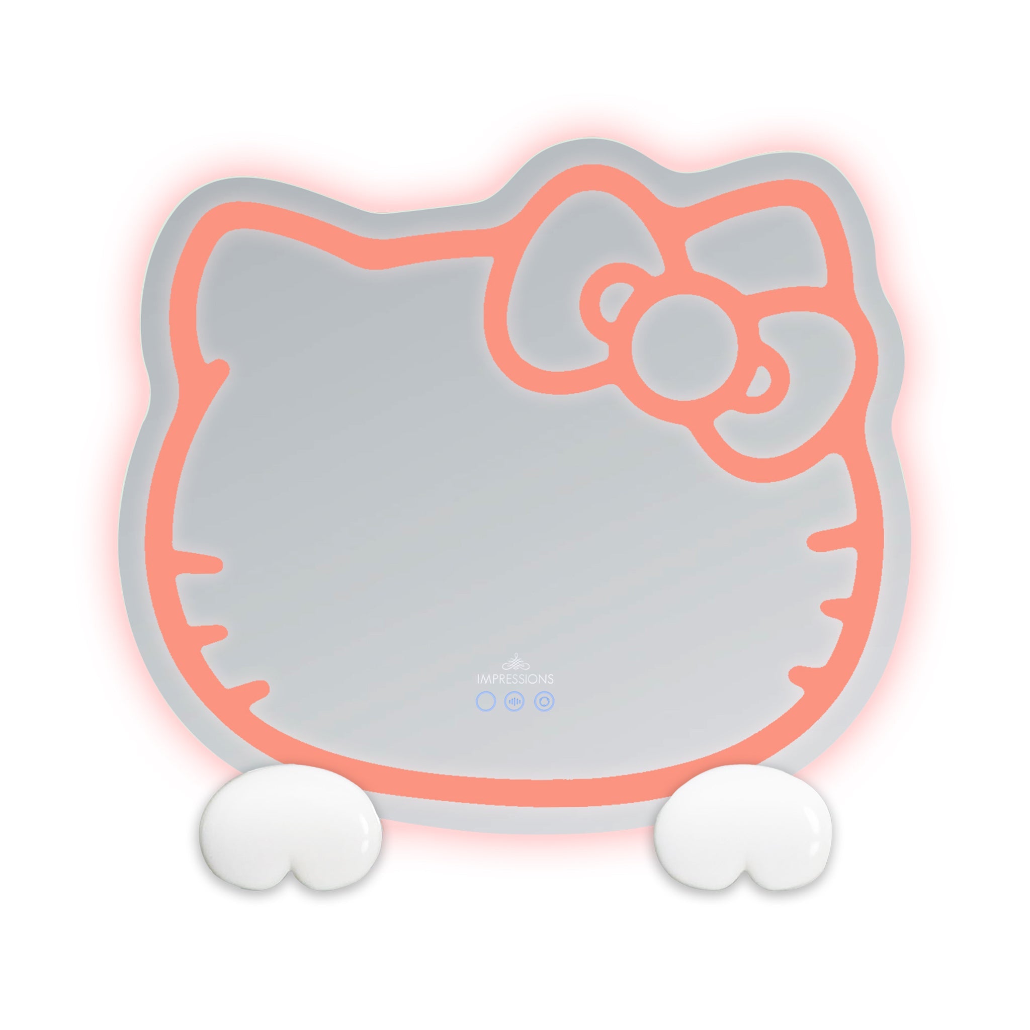 Hello Kitty x Impressions Vanity RGB Wall Mirror 2.0 W/ Bluetooth Speakers and Specialty Base - 图片 7