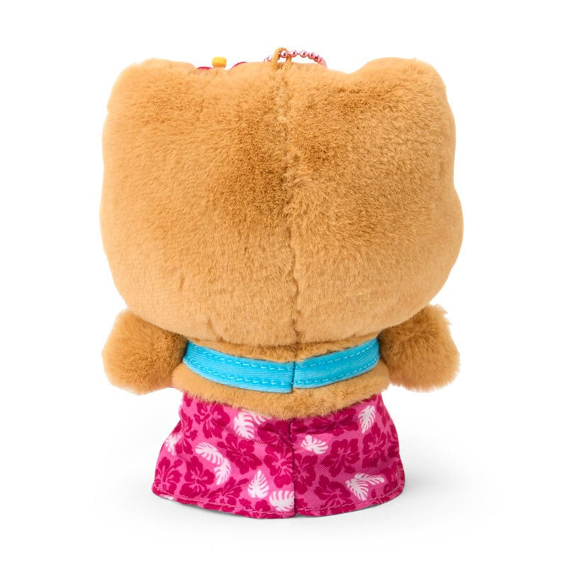 Hello Kitty Pink Plush Mascot Keychain (Suntan Series) - 图片 3