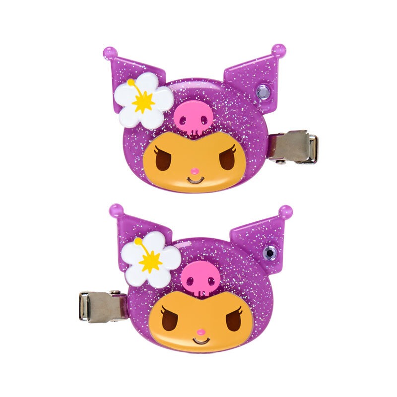 Kuromi Mini Hair Clip Set (Suntan Series)