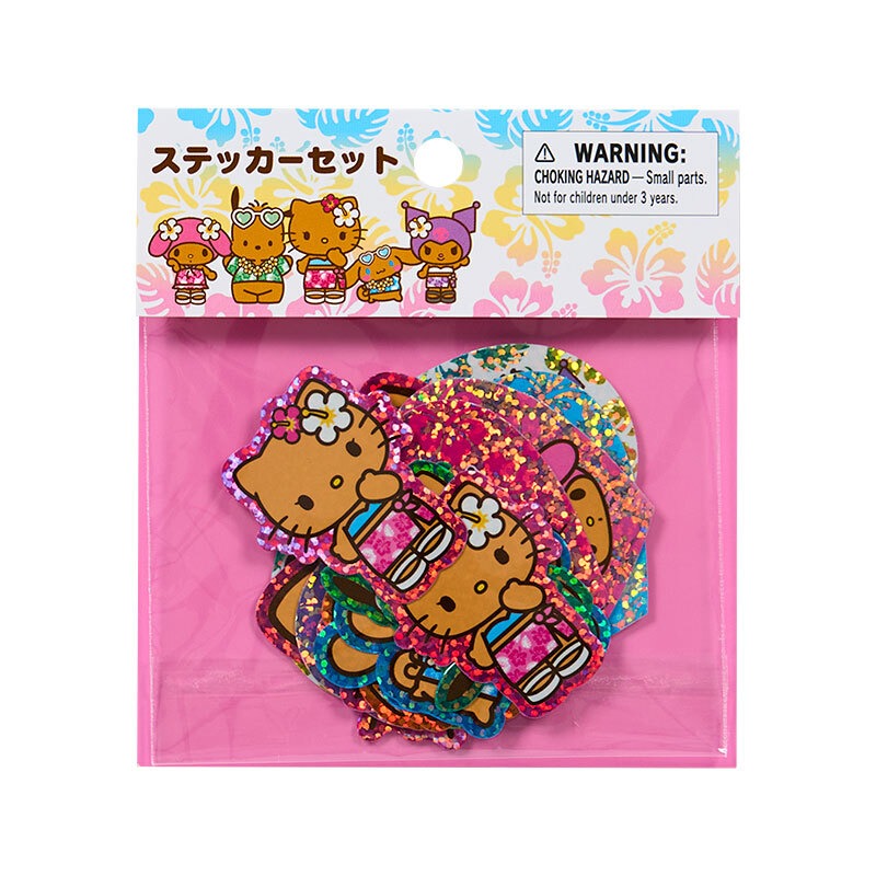 Sanrio Characters 17-pc Sticker Pack (Suntan Series)