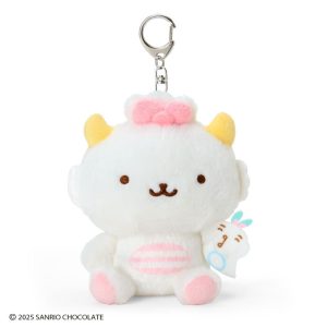 Gaopowerroo & Piyo Plush Mascot Keychain (Omelette Rice Series)