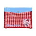 Hello Kitty Gingham Flat Pouch