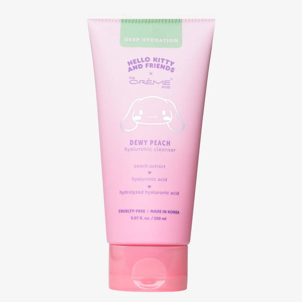 Hello Kitty and Friends x The Crème Shop Dewy Peach Hyaluronic Cleanser