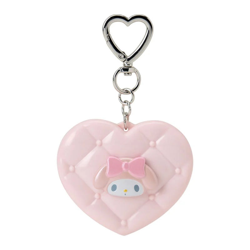 My Melody Quilted Mini Mirror Keychain