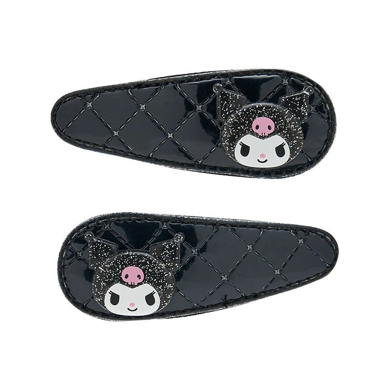 Kuromi 2-pc Quilted Hair Clip Set