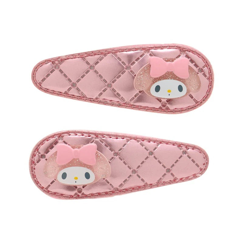 My Melody 2-pc Quilted Hair Clip Set