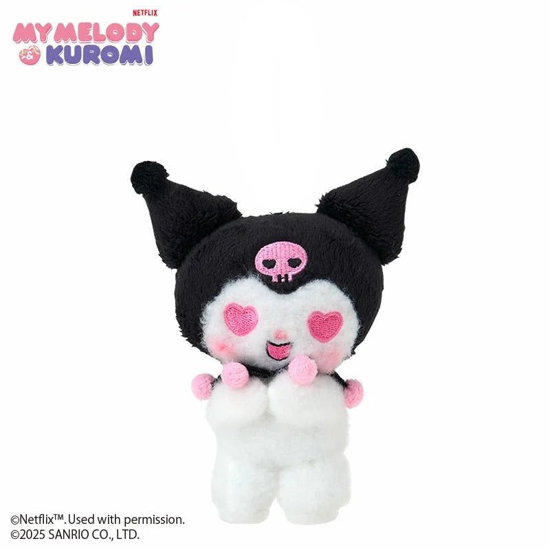Kuromi Lovestruck Plush Mascot Keychain (My Melody & Kuromi Netflix Series)