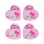 Hello Kitty 4-pc Mini Glitter Hair Clip Set (Pink)