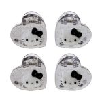 Hello Kitty 4-pc Mini Glitter Hair Clip Set (Silver)