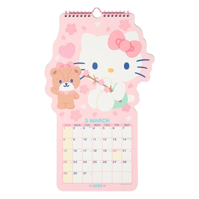 Hello Kitty 2026 Die-Cut Wall Calendar - 图片 8